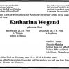 Kloos Katharina 1949-1996 Todesanzeige